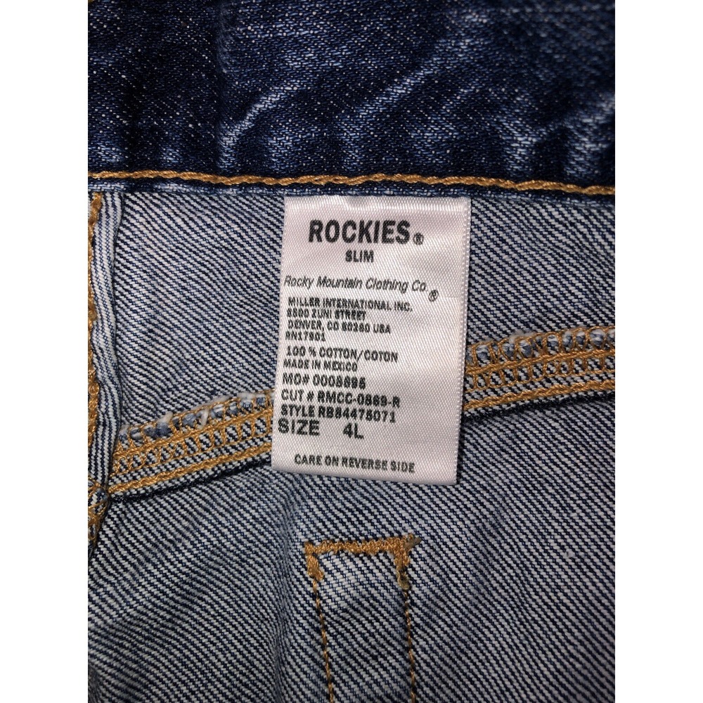 Vintage Rocky‎ Mountain Rockies Jeans Women's 4 Blue Slim Ankle Crop 28x26" - Picture 7 of 11